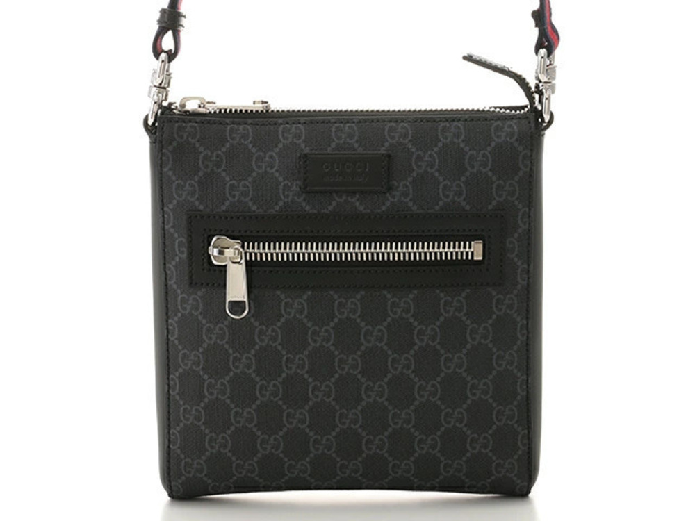 Gucci Bag Shoulder GG Supreme Messenger Black Gray